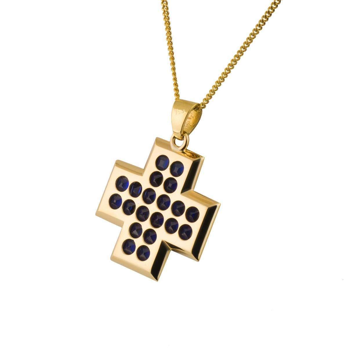 gold cross necklace