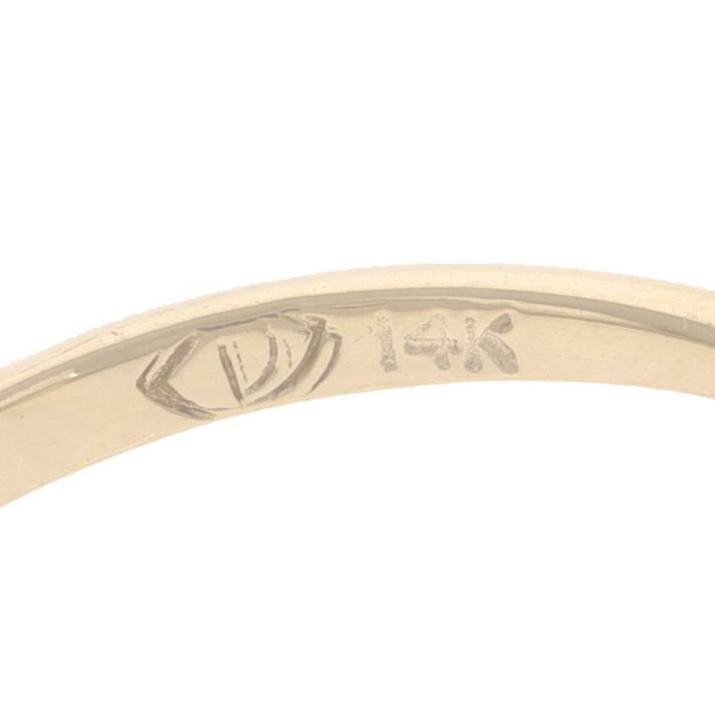 Bague aigue-marine diamantée ovale en or jaune 14 carats 2,28 carats en vente 2