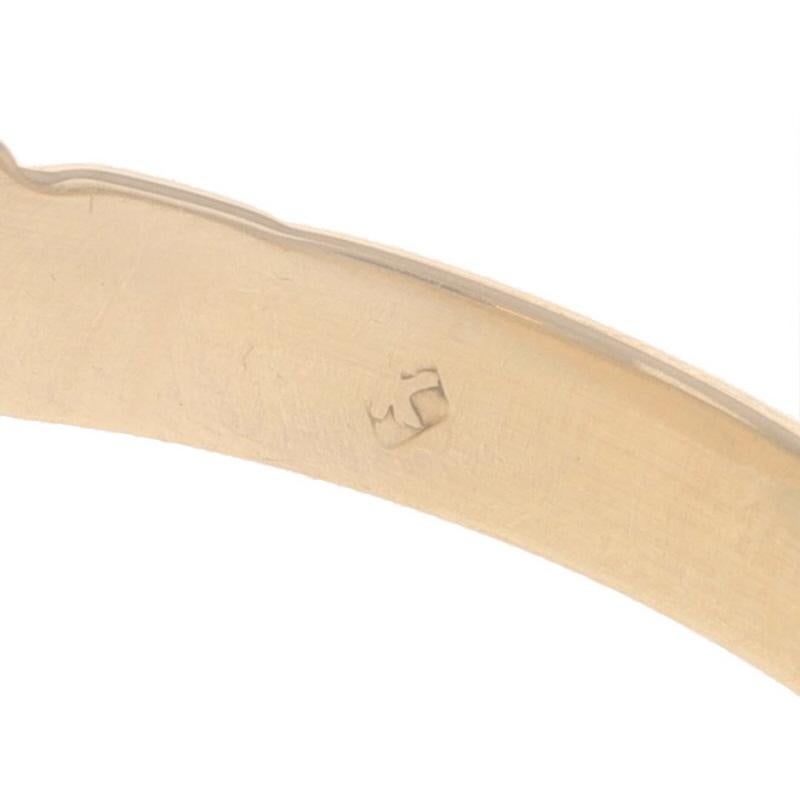 Gelbgold Art Deco Initial F Siegel Herrenring - 10k Schnörkelwerk Vintage im Angebot 3