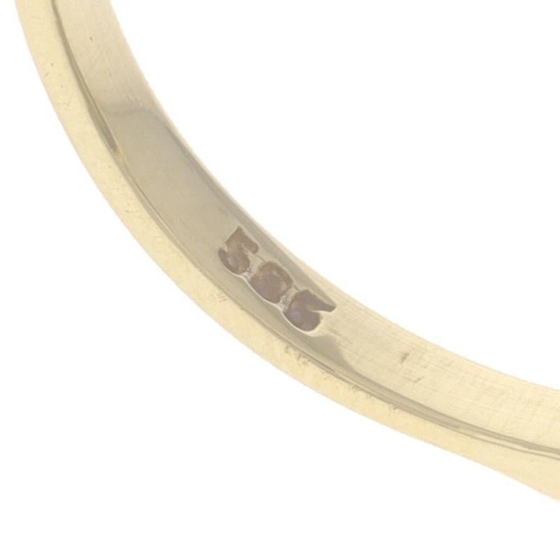 Bague cocktail solitaire ovale en or jaune 14 carats avec opale australienne 2
