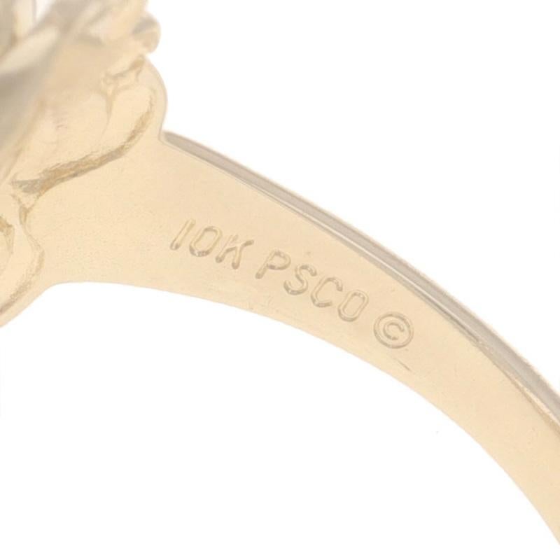 Or jaune Opale australienne Garnet Halo Ring 10k 1.88ctw Floral en vente 2