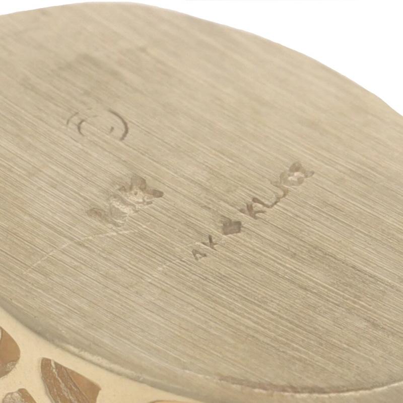 Gelbgold australischen Opal Solitär Slide Charme - 14k Oval Cabochon .41ct Damen im Angebot