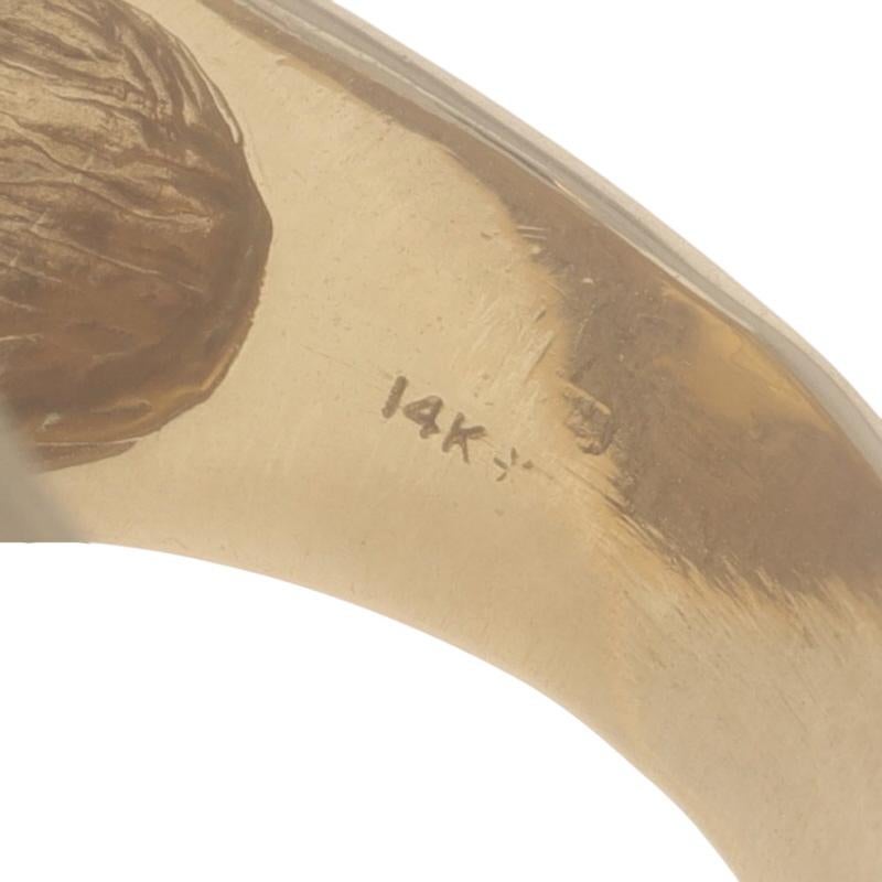 Anello di monete da uomo in oro giallo autentico 1911 $2,50 Quarter Eagle, oro 14k .900 in vendita 3