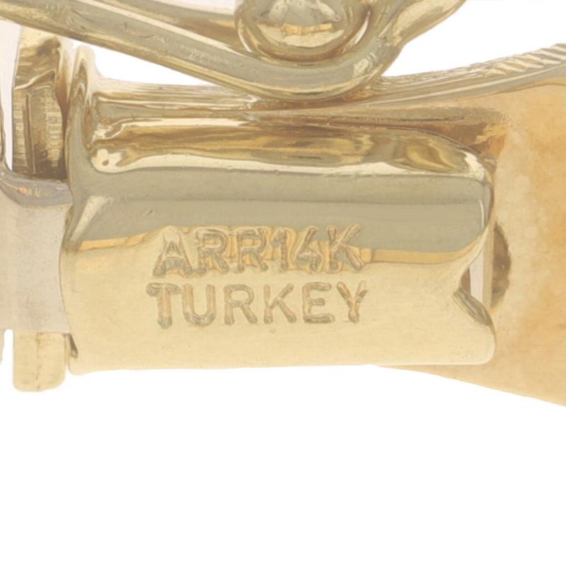 Bracelet à maillons bambou en or jaune 7