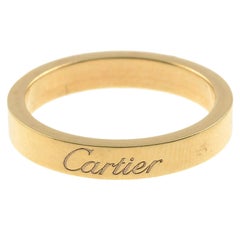 Yellow Gold Band Ring by Cartier