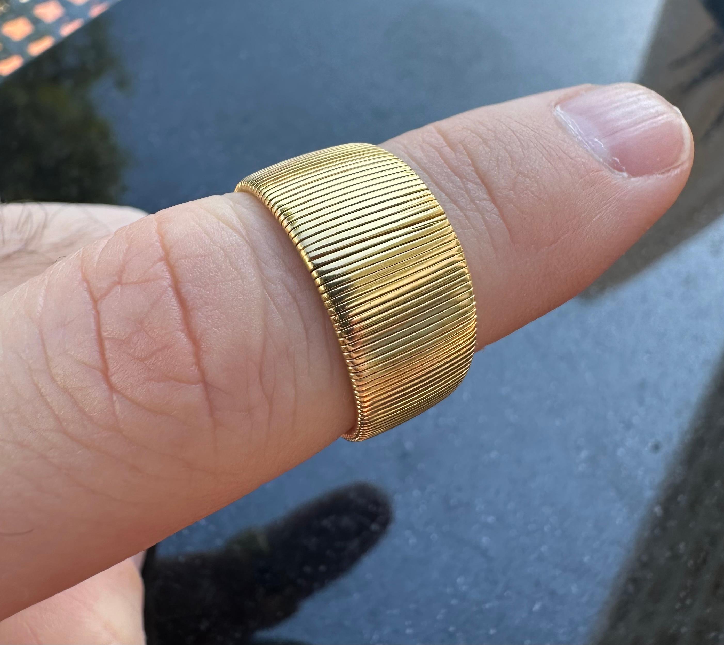 Yellow Gold Band Ring In New Condition For Sale In Porto, PT