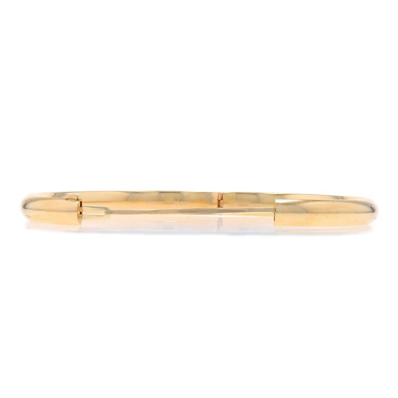 Bracelet en or jaune - 14k Oval Pour femmes en vente