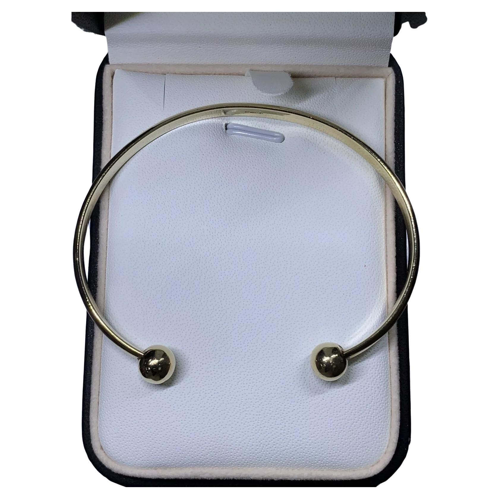 Yellow Gold Bangle Bracelet Solid Gold