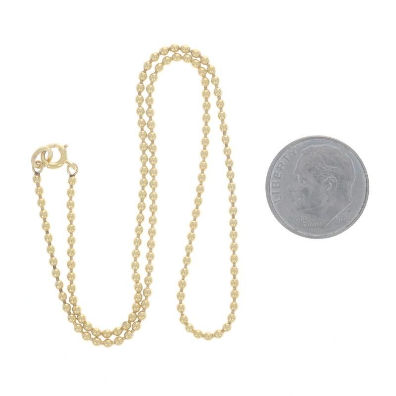 Gelbgold Perlenkette Halskette 12