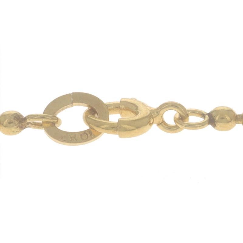 Gelbgold Perlenkette Halskette 12