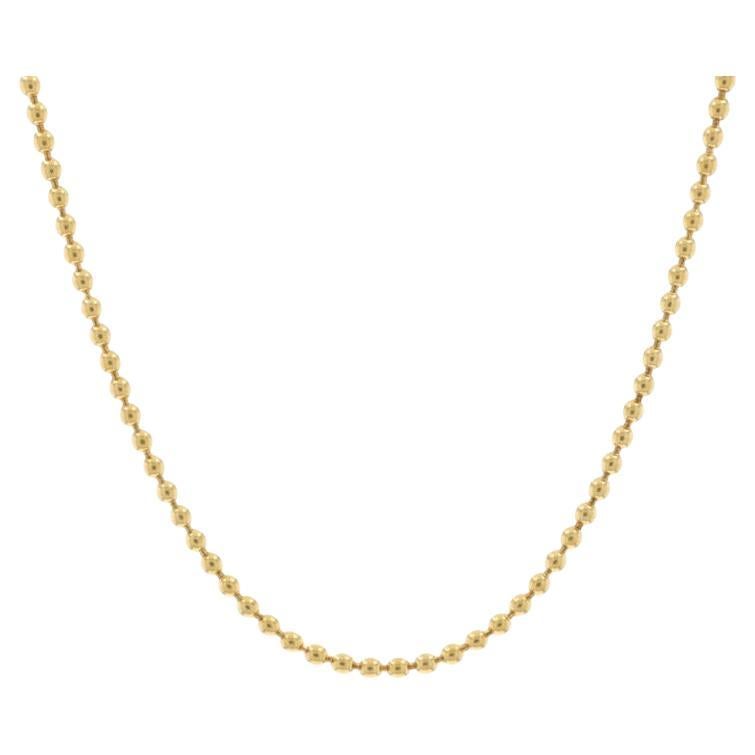 Gelbgold Perlenkette Halskette 12" 10k im Angebot