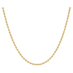 Gelbgold Perlenkette Halskette 12" 10k