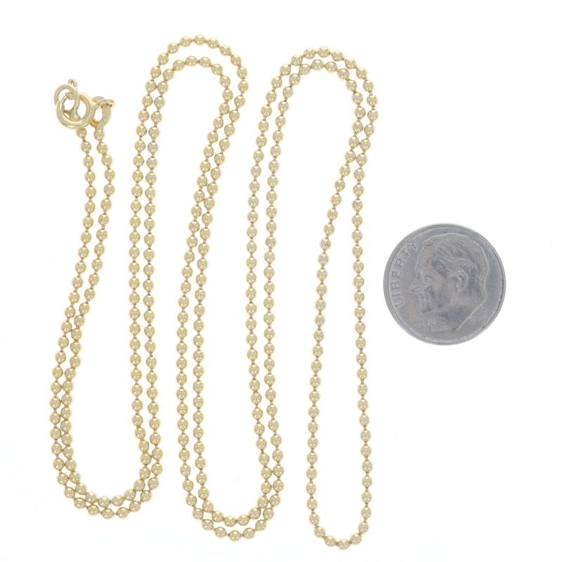 Collana con catena di perline in oro giallo 29 3/4