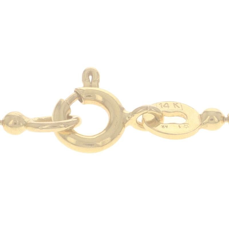 Donna Collana con catena di perline in oro giallo 29 3/4