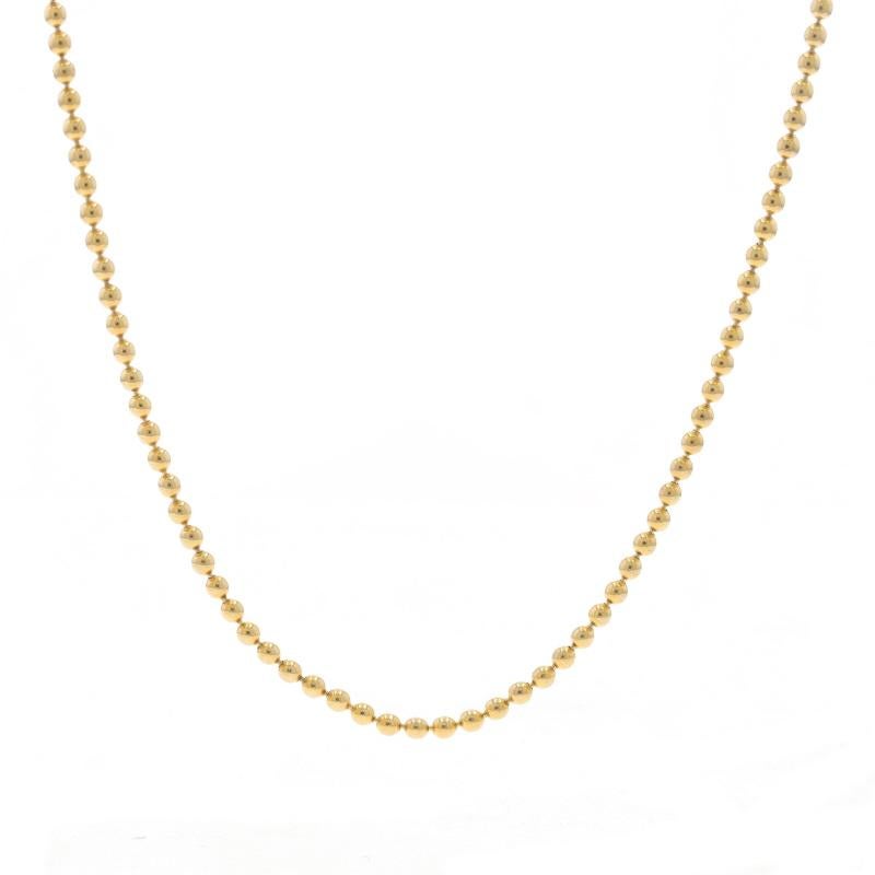 Collana con catena di perline in oro giallo 29 3/4