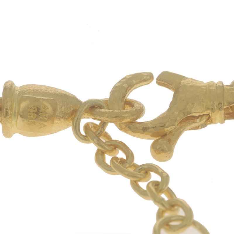 Collier à cinq brins en or jaune - 985 Textured Adjustable en vente 2