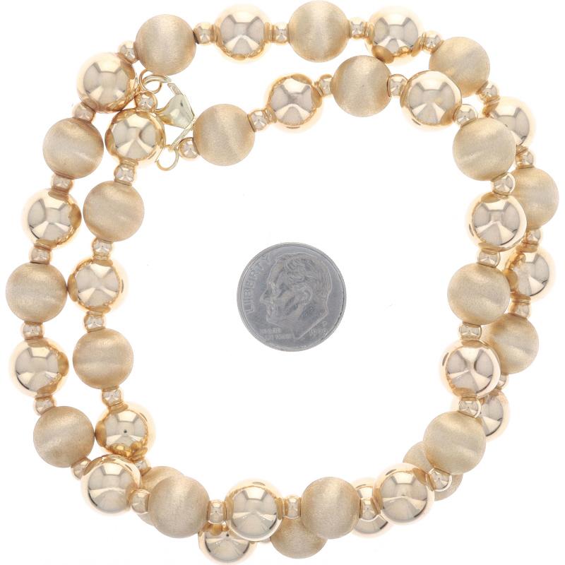Collana di perline in oro giallo 20 1/4