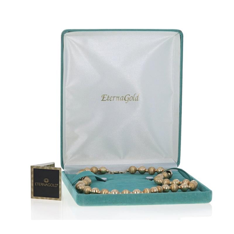 Collana di perline in oro giallo 20 1/4