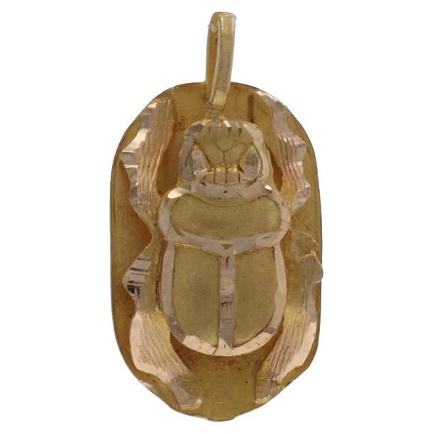 Yellow Gold Beetle Pendant - 18k Insect For Sale