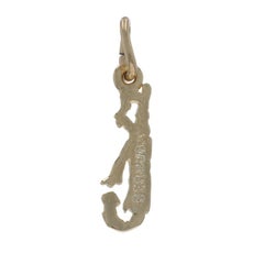 Yellow Gold Bermuda Charm - 14k Island Travel