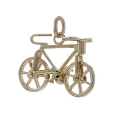 Yellow Gold Bicycle Charm 14k Recreation Transportation Moves