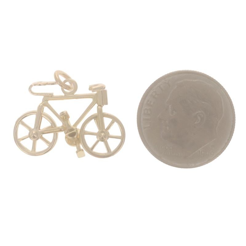 Breloque en or jaune pour bicyclette 14k Loisirs Transport Déménagements Pour femmes en vente