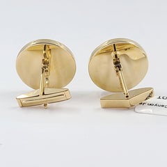 Yellow Gold Biggs Canyon Jasper Cufflinks