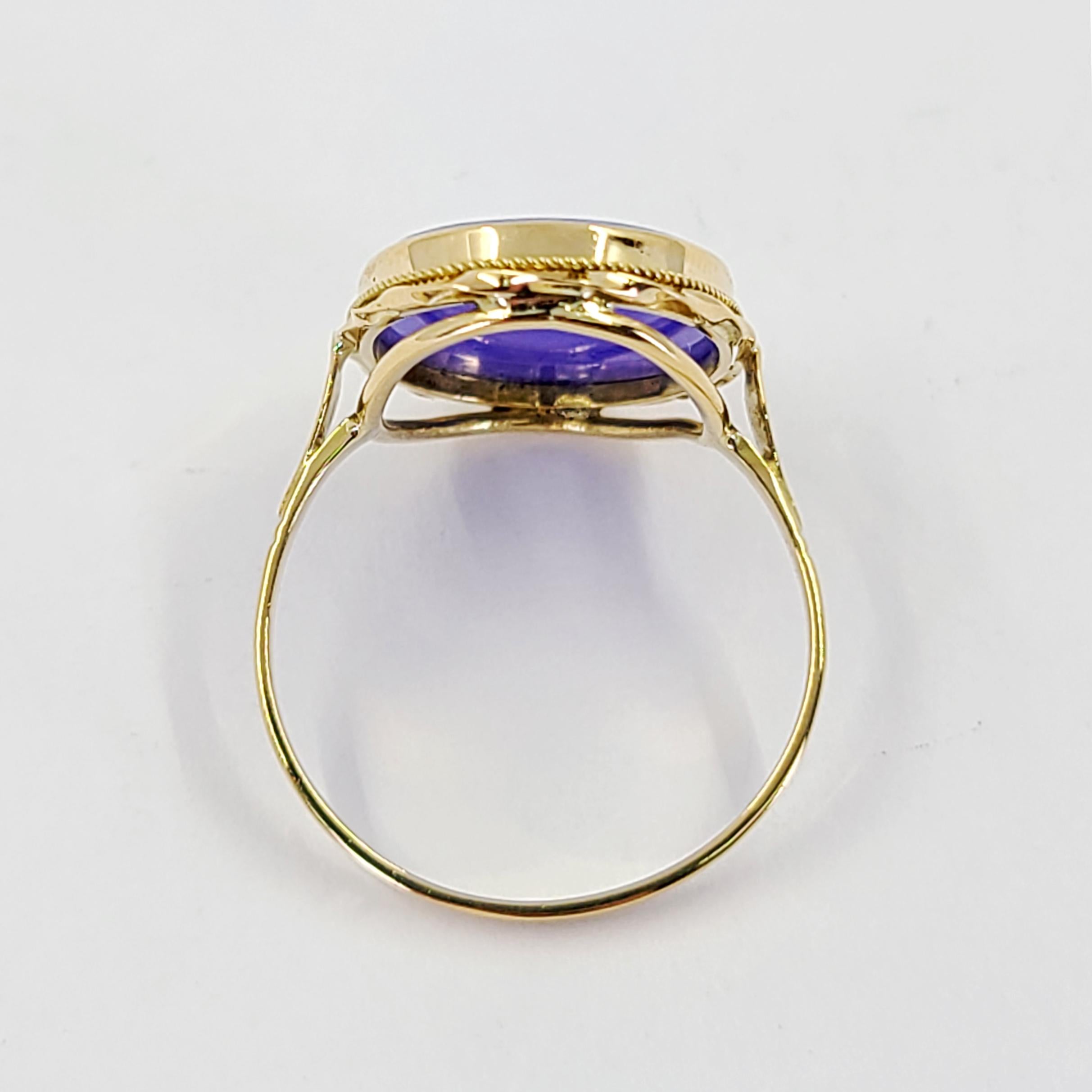 cameo ring gold