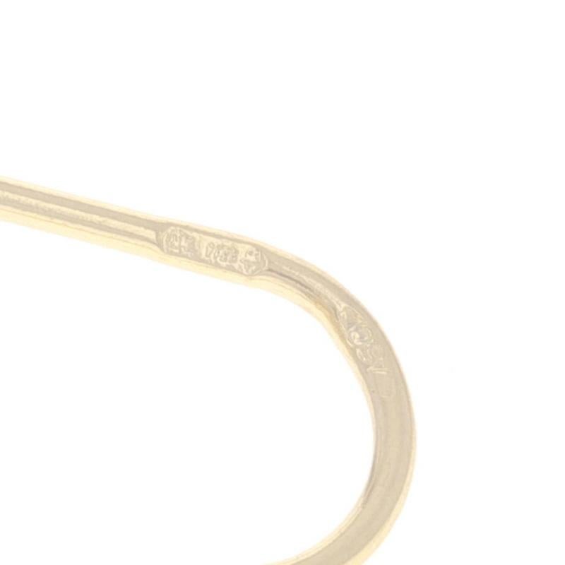 Orecchini pendenti in oro giallo Topazio Blu Granato Ametista 18k Rotondo 8,20ctw Forced In condizioni ottime in vendita a Greensboro, NC