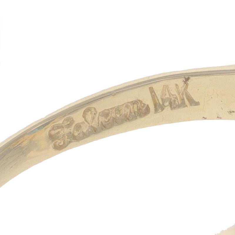 Gelbgold Blauer Topas & Quarz Ring - 14k Oval 8,92ctw Floral 1
