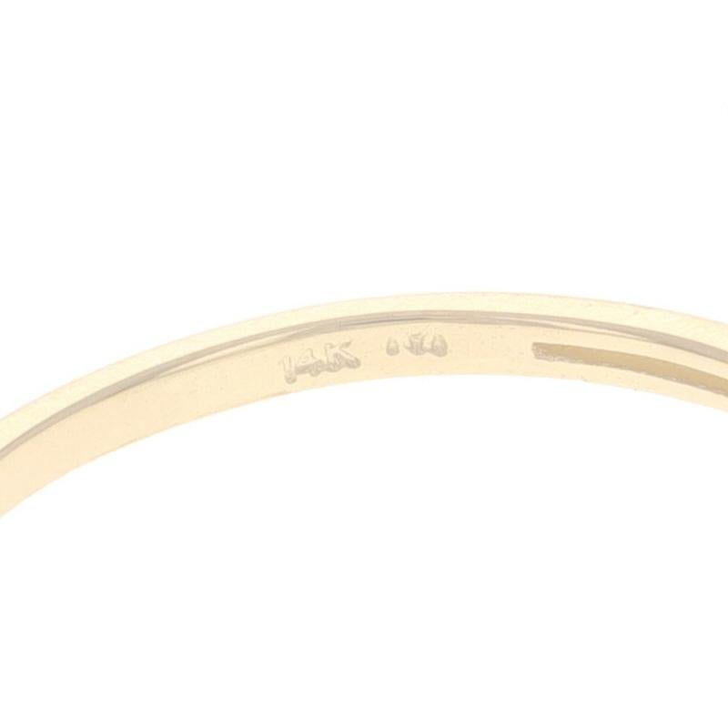 Anneau en or jaune à sept pierres en topaze bleue - 14k Round .70ctw Quatrefoil Ring 2