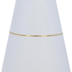 Bracciale a catena A Link in oro giallo 7" 14k