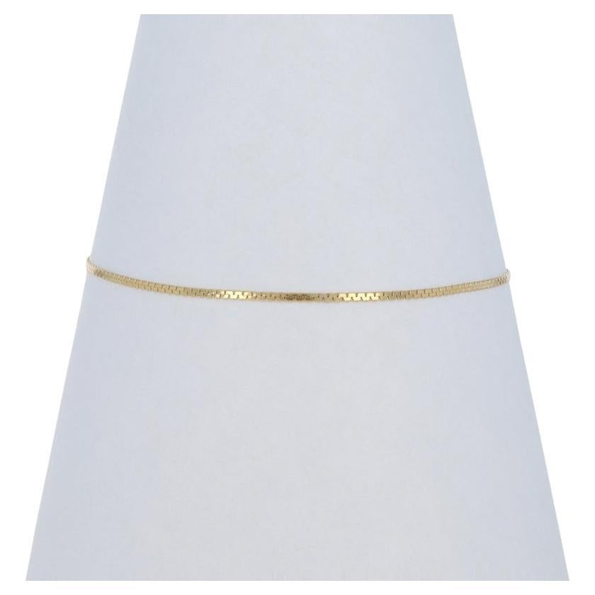 Bracelet en or jaune à maillons Boston 7" 14k
