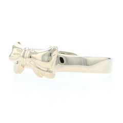 Yellow Gold Bow Toe Ring, 14k Adjustable Fit Band