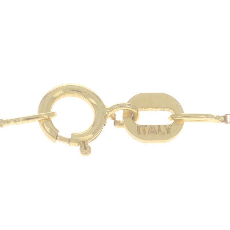Collier de chaîne en or jaune 14k Italie 22