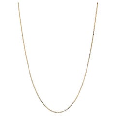 Gelbgold Box Kette Halskette 15 3/4" - 18k