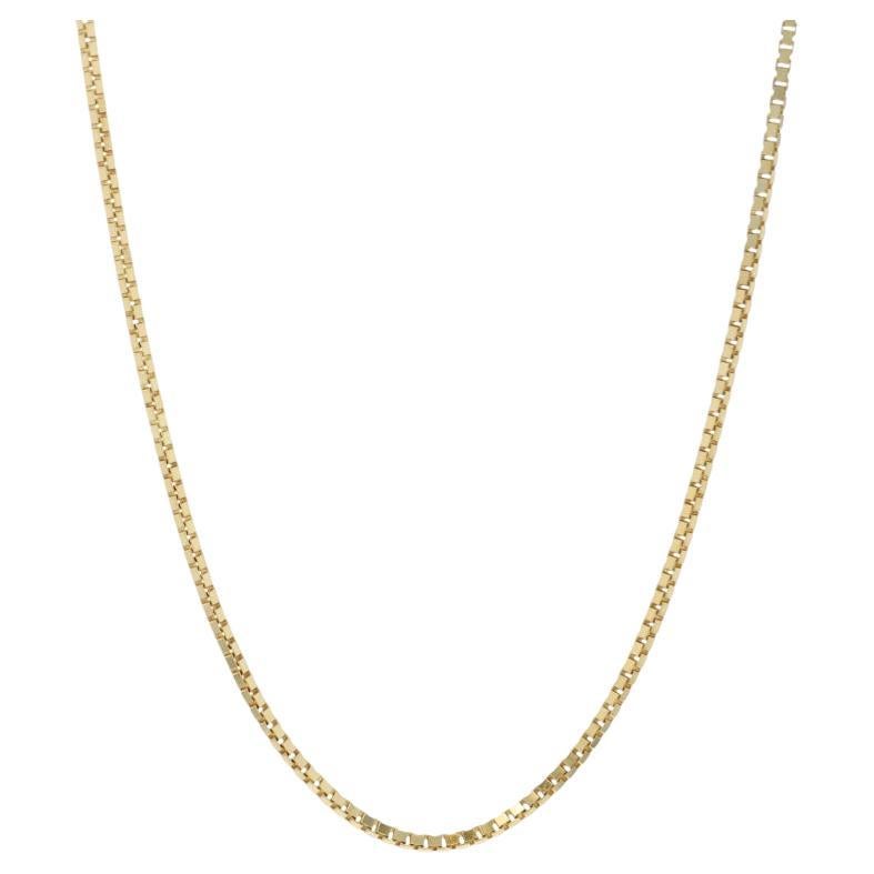 Collier de chaîne en or jaune 16" - 14k en vente