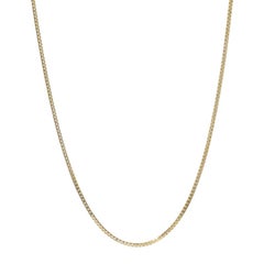 Yellow Gold Box Chain Necklace 18 1/4" - 14k