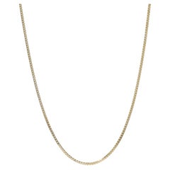 Yellow Gold Box Chain Necklace 18 1/4" - 14k