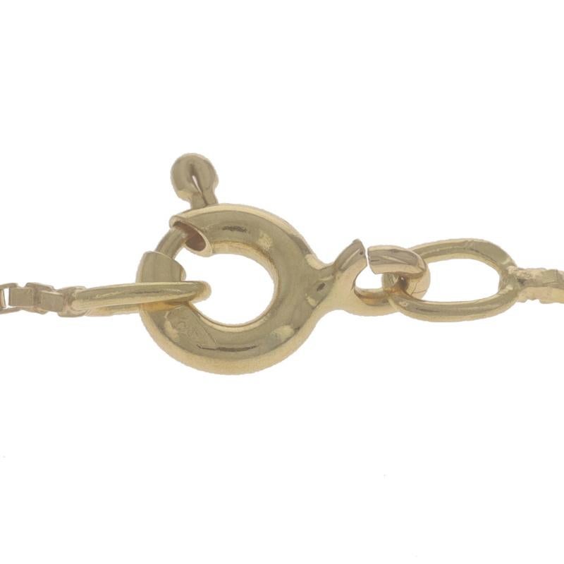 Collier à chaîne boîte en or jaune 19 3/4