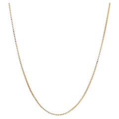 Gelbgold Box Kette Halskette 19 3/4" - 18k