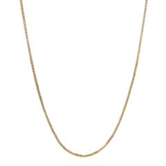 Yellow Gold Box Chain Necklace 20" - 14k