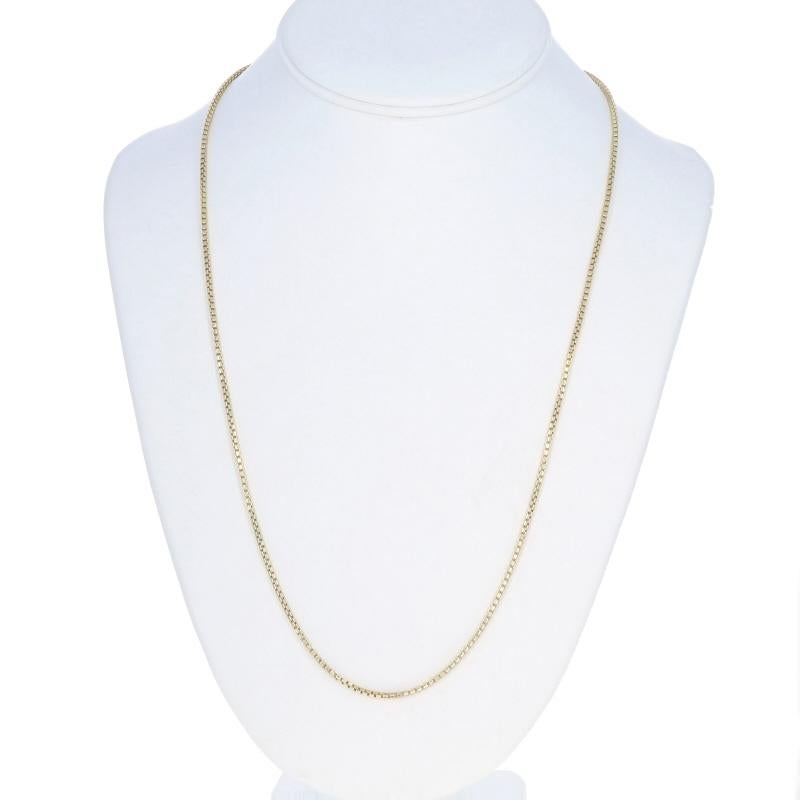 Collier de chaîne en or jaune 24 1/4