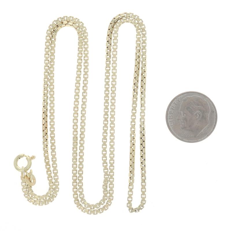 Collier de chaîne en or jaune 24 1/4
