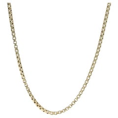 Collier de chaîne en or jaune 24 1/4" 14k Italie