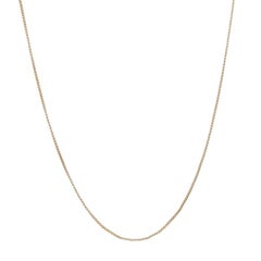 Yellow Gold Box Chain Necklace 26" - 14k