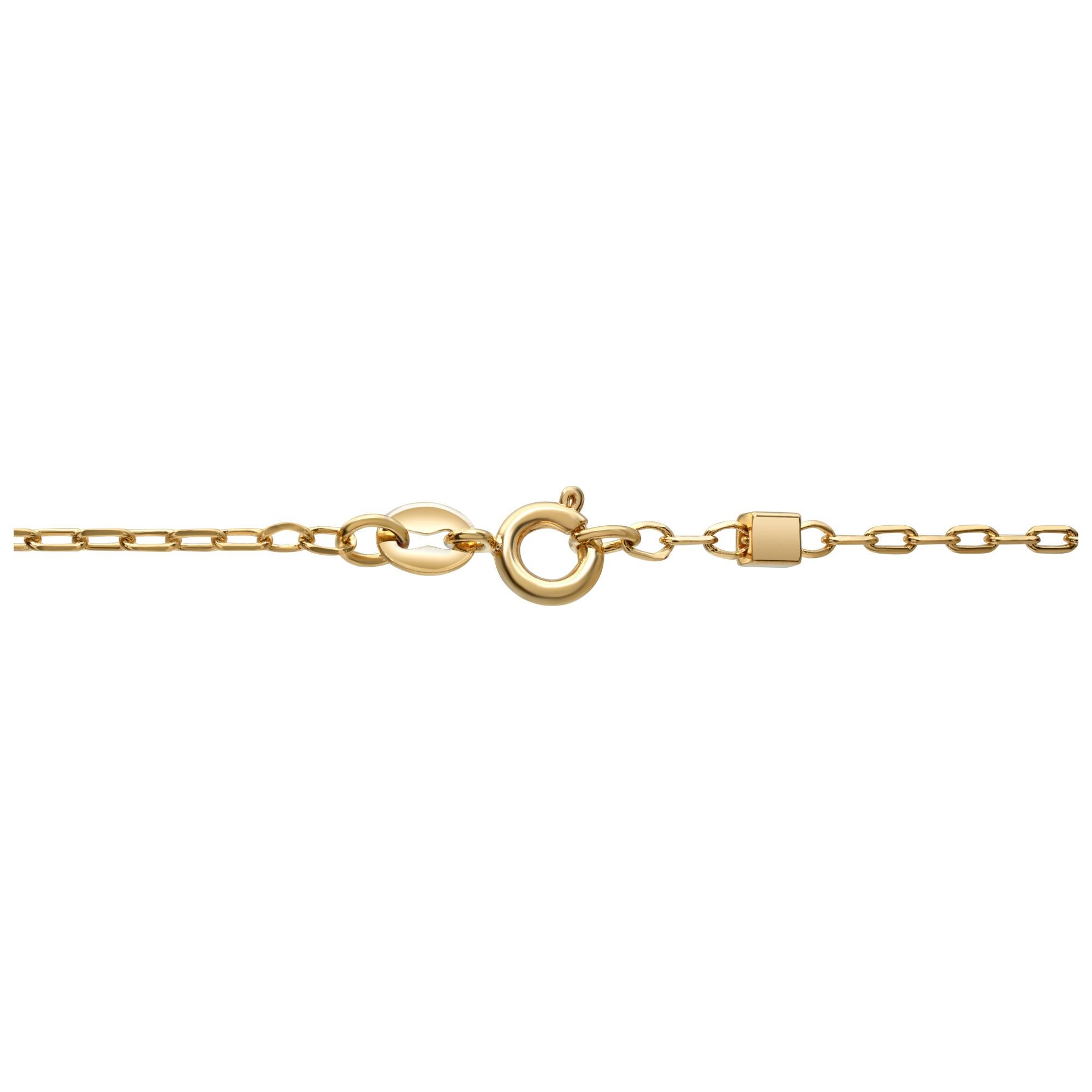 Women's Yellow gold box style link chain For Sale