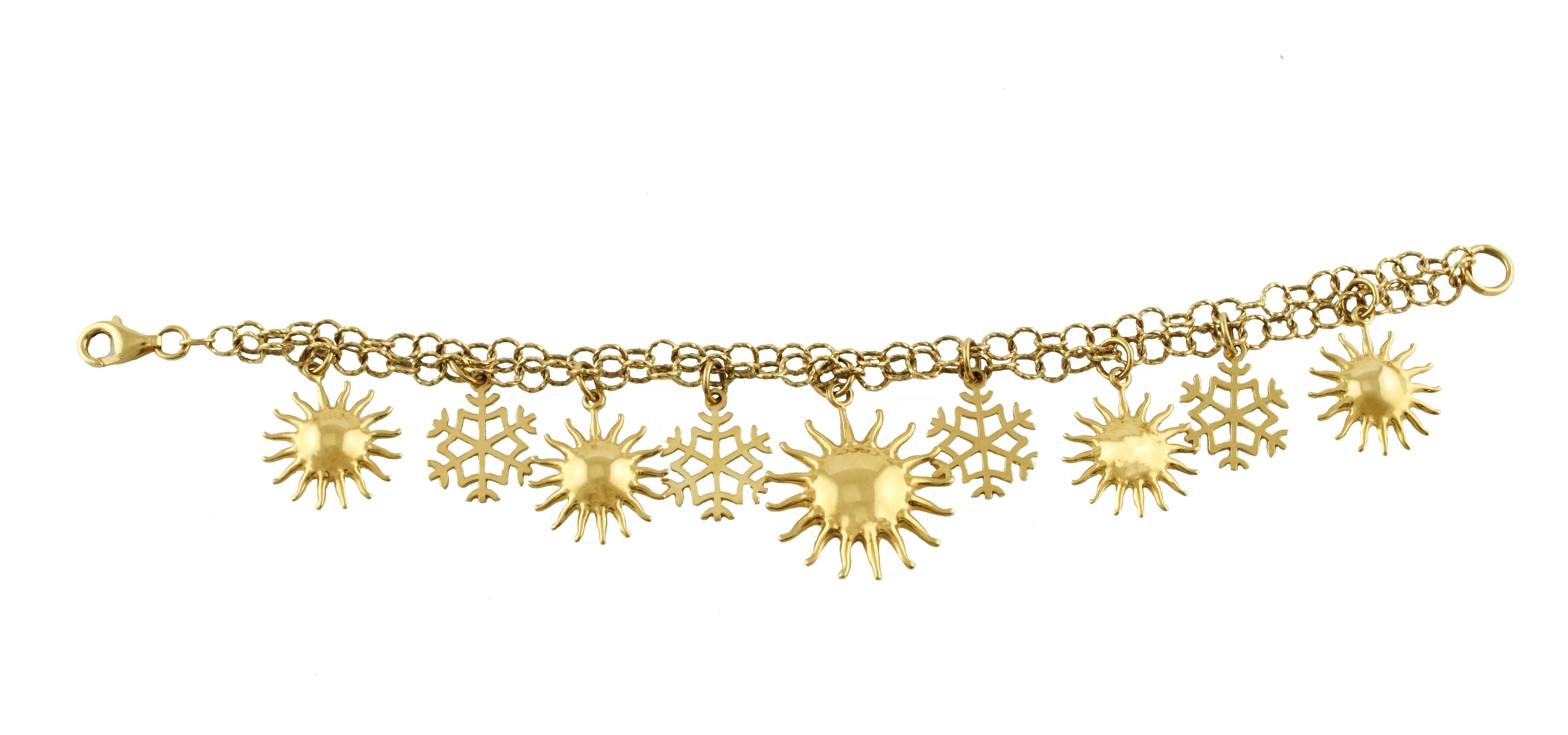 Moderne Bracelet en or jaune 18 carats