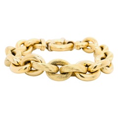 Bracelet en maille forcat en or jaune 18 carats