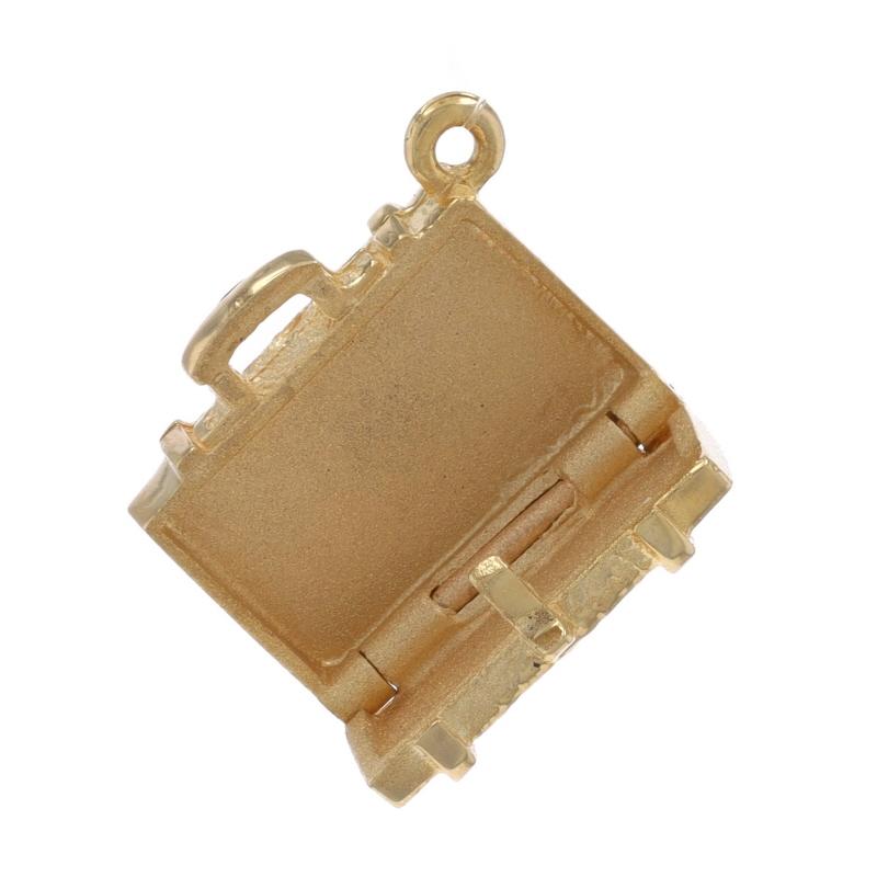 Charm per valigetta in oro giallo - 14k Business Professional Textured In condizioni ottime in vendita a Greensboro, NC